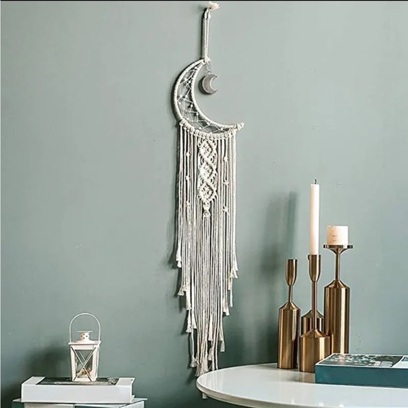 Moon Macrame Wall Decor (without the lights) - Picture 2 of 4